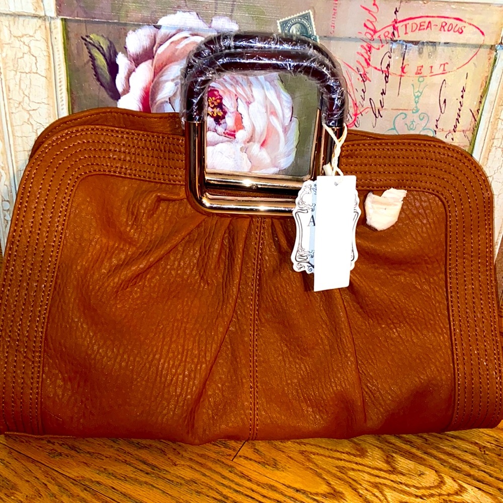 Alyssa brown leather bag